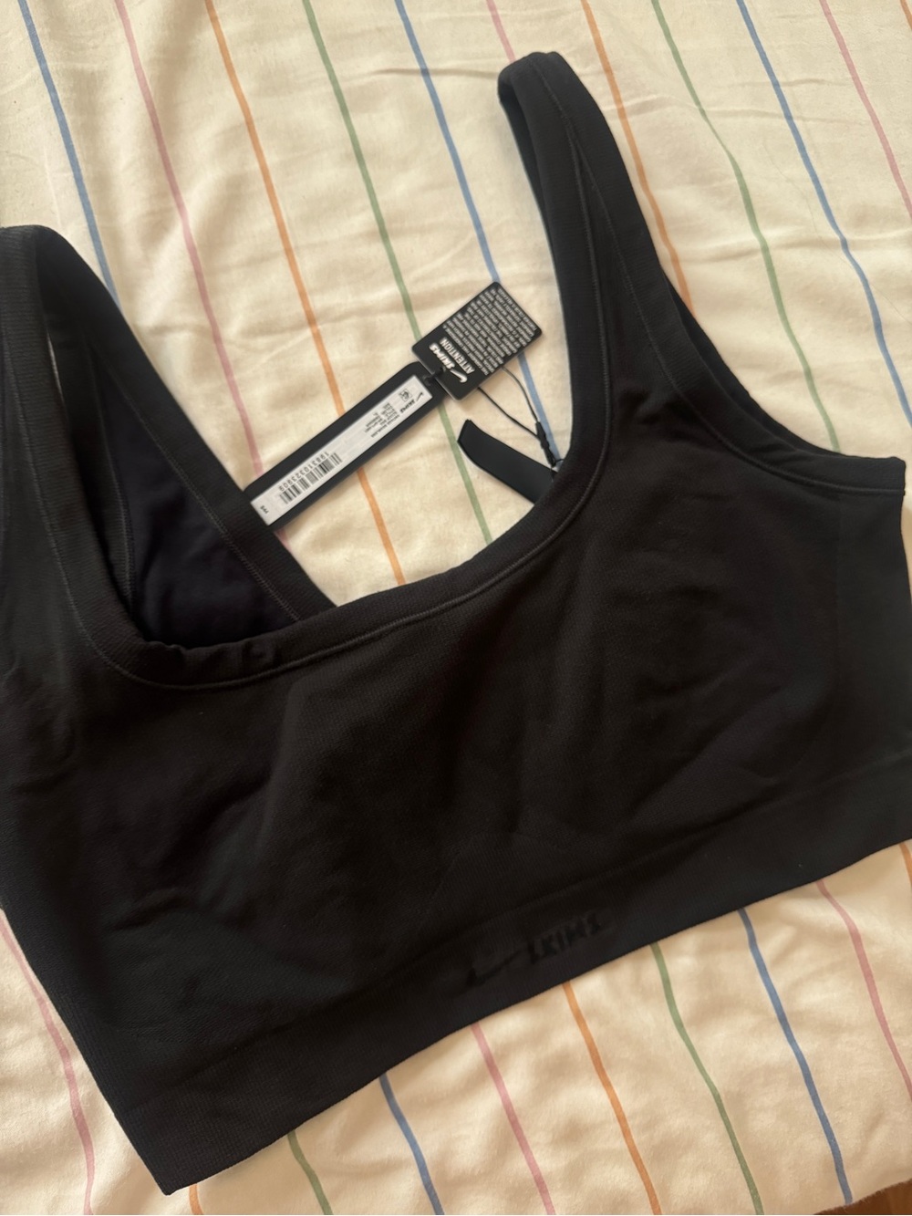 SKIMS NIKE SCOOP NECK BRA ( BRAND NEW) Obsidian SIZE XL NWT